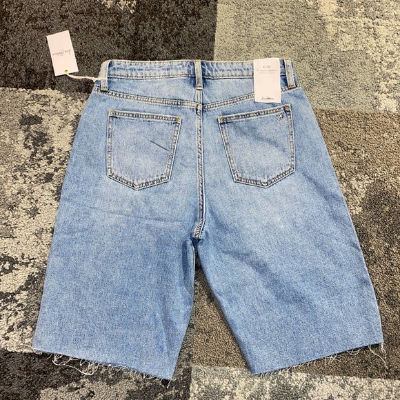 Sam Edelman The Stiletto Bermuda High Rise 11" Denim Shorts NEW Size 12 - Picture 4 of 4